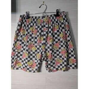 SpongeBob SquarePants Patrick Star Lounge Shorts Medium Checkered Sleepwear y2k